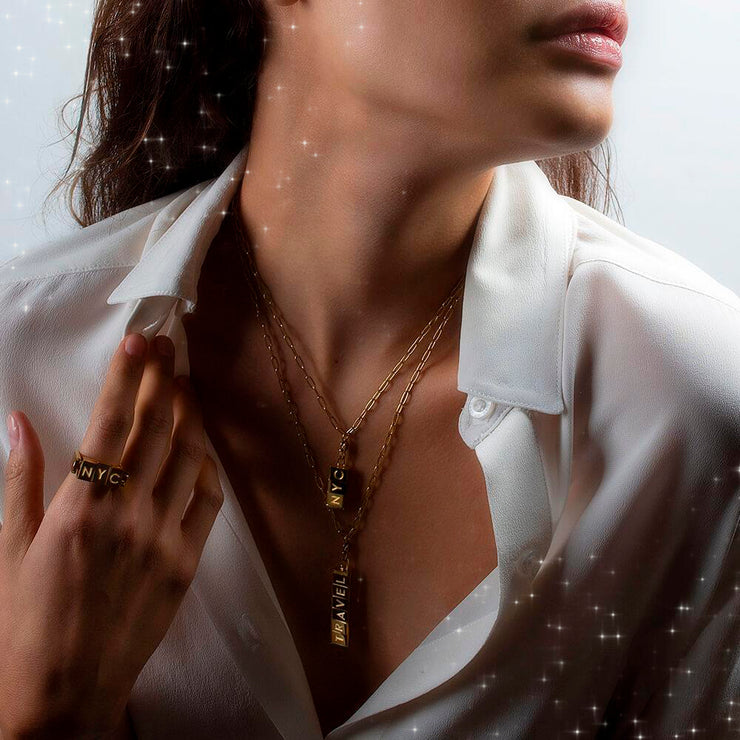 Double Bricks necklace by Cristina Ramella