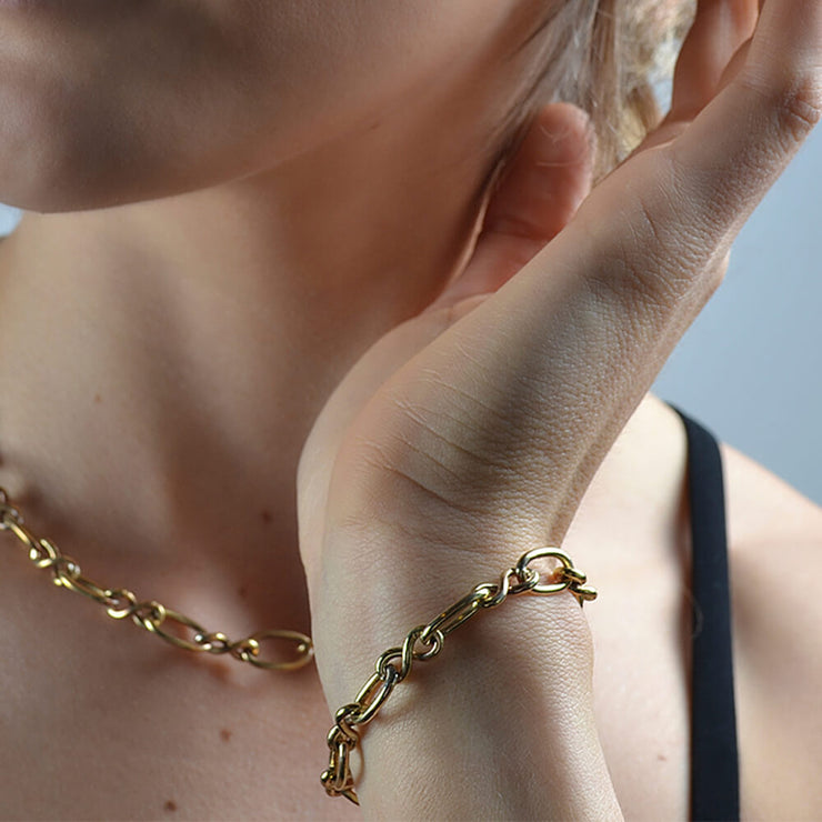 Wearing Orbit Bracelet by Cristina Ramella