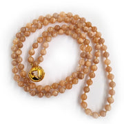 MOTHER EARTH MALA - PEACH MOONSTONE