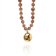 MOTHER EARTH MALA - PEACH MOONSTONE