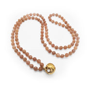 MOTHER EARTH MALA - PEACH MOONSTONE