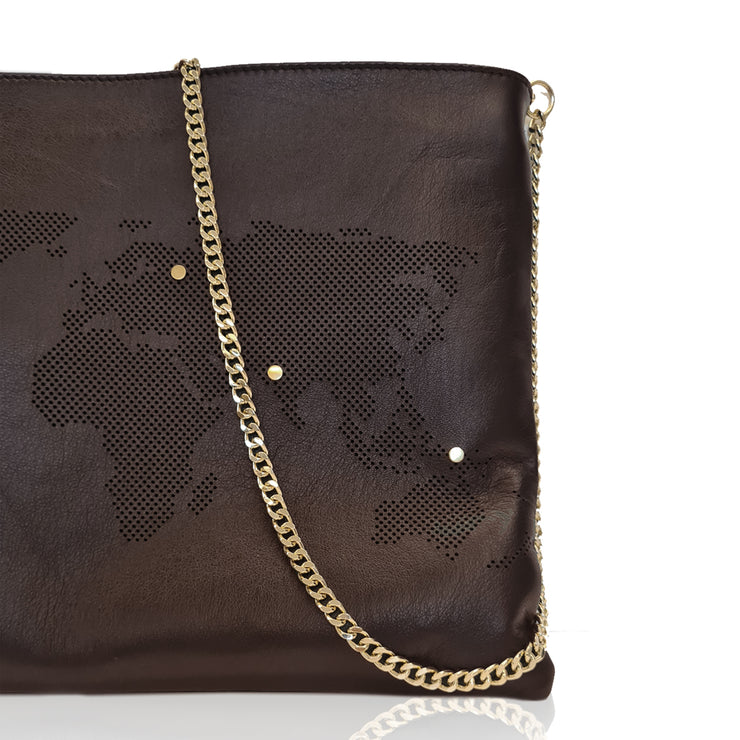 WORLD CLUTCH BROWN