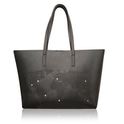 PRE ORDER - WORLD MAP SHOPPER BLACK