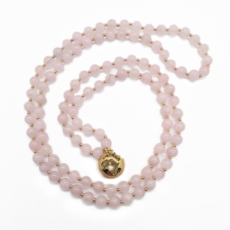 MOTHER EARTH MALA - ROSE QUARTZ