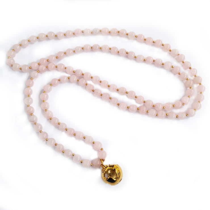 MOTHER EARTH MALA - ROSE QUARTZ