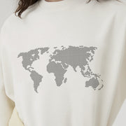 WORLD MAP SWEATER