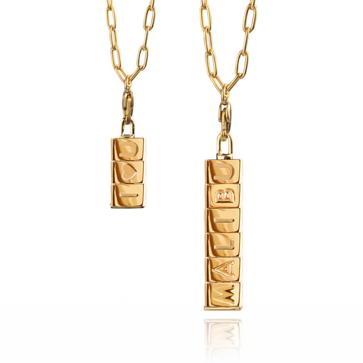 Double Bricks Necklace by Cristina Ramella
