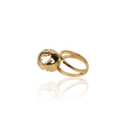 World Globe Ring Gold