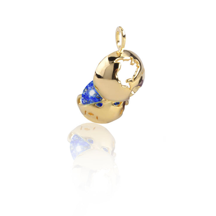 Globe locket Lapis Lazuli