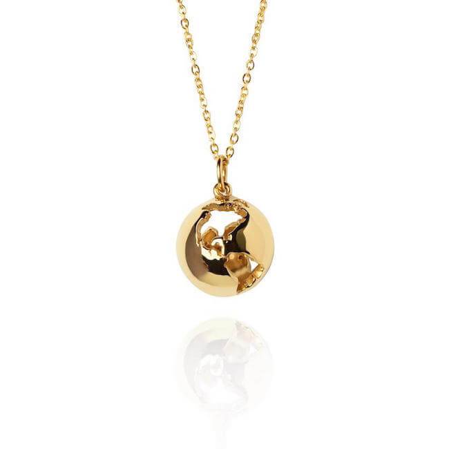 World Globe Necklace by Cristina Ramella