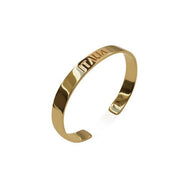 24K Gold Plated Italia Bracelet Bangle by Cristina Ramella