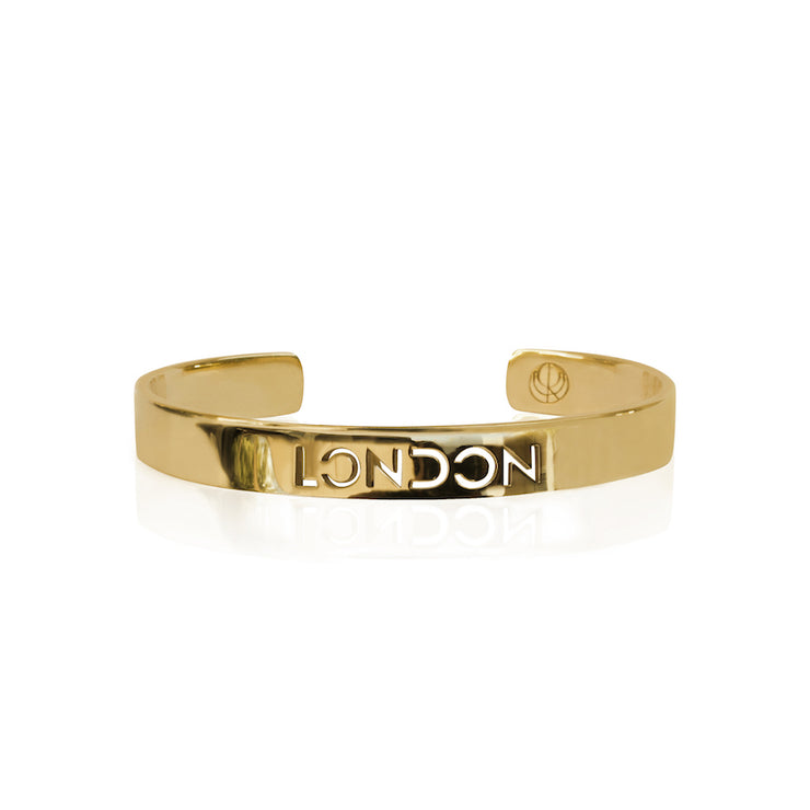 24K Gold Plated London Bracelet Bangle by Cristina Ramella