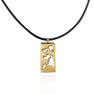 Map Necklace by Cristina Ramella