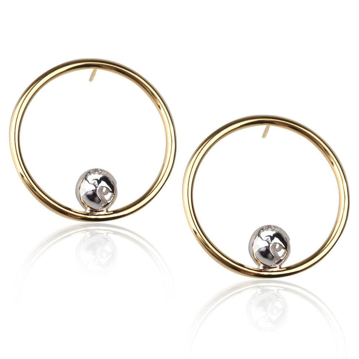 Orbit Hoops Earrings by Cristina Ramella