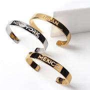 Rodium plated and 24K Gold Plated Pick Your Memories Stack by Cristina Ramella