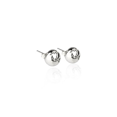 Rhodium Small Earrings by Cristina Ramella