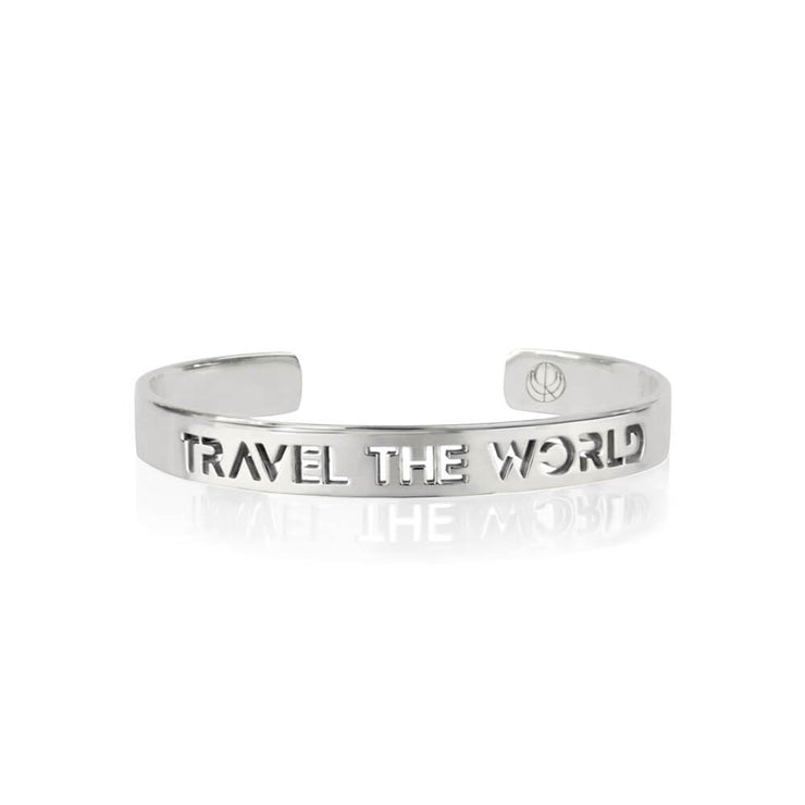 Travel the World Bracelet Rhodium Plated by Cristina Ramella