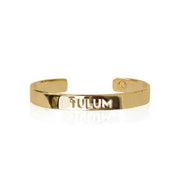 24K Gold Plated Tulum Bracelet Bangle by Cristina Ramella