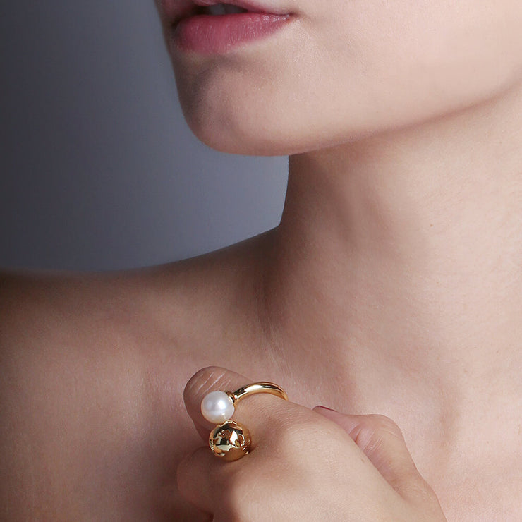 Wearing Luna Ring by Cristina Ramella