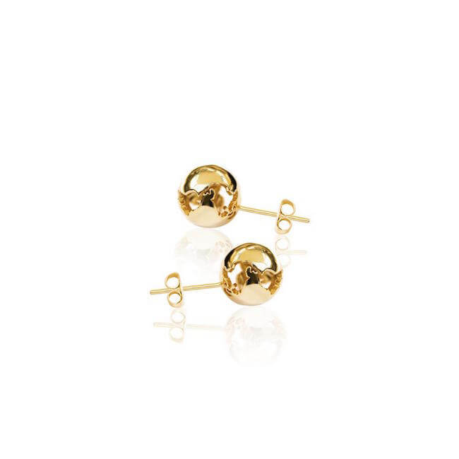 24K World Small Earrings by Cristina Ramella